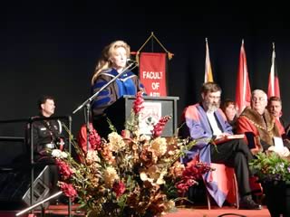 Dr. Sarah Maier, Campus Orator.